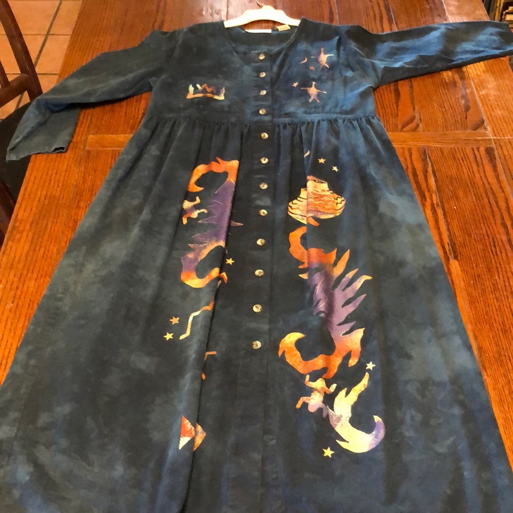 Alchemy Artwear Denim Button-Up Dress